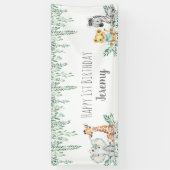 Geslacht Neutrale Safari Dierlijk Oerwoud Eerste v Spandoek (Verticaal)