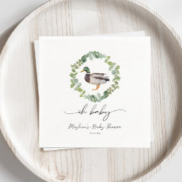Geslacht Neutrale Wilde Eend Baby Shower Servet