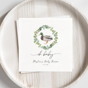 Geslacht Neutrale Wilde Eend Baby Shower Servet