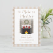 Geslacht Neutrale Zwangerschapsaankondiging Kerstk Feestdagenkaart (Staand voorkant)