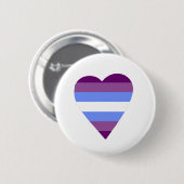 Geslacht Niet-conforme Button van het hart (Voorkant /achterkant)