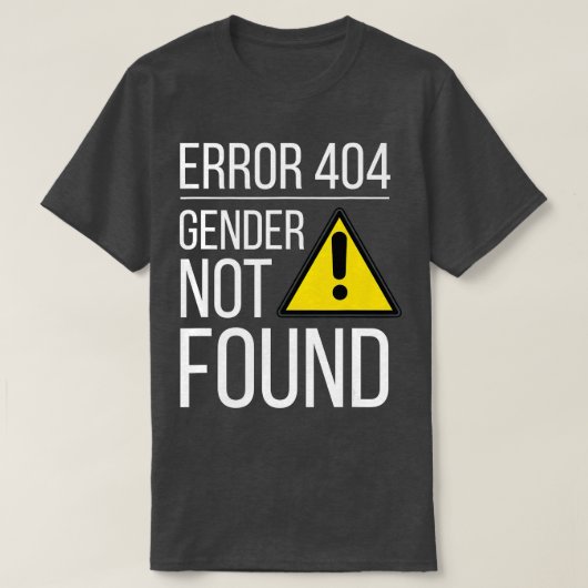 Geslacht niet gevonden Agender Nonbinary Gay Queer T-shirt (Design voorkant)