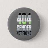 Geslacht Niet gevonden Agender Pride Button (Voorkant)