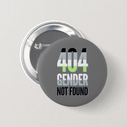 Geslacht Niet gevonden Agender Pride Button (Voorkant /achterkant)