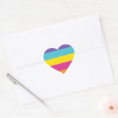 Geslacht Nonbinary Pride Hart Sticker (Envelop)