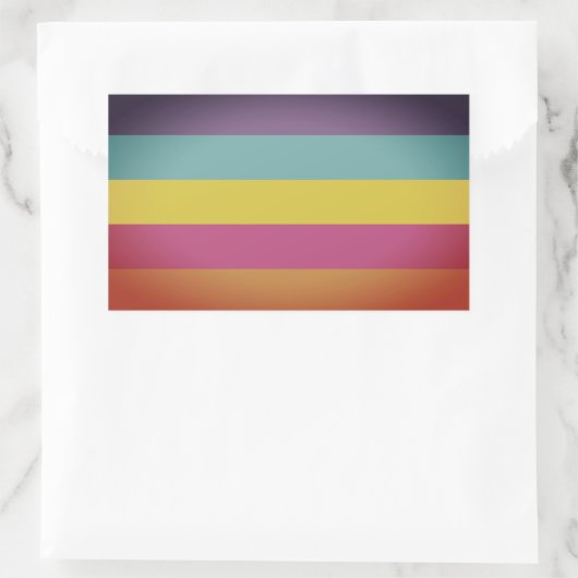 Geslacht Nonbinary Pride Rechthoekige Sticker (Tas)