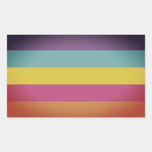 Geslacht Nonbinary Pride Rechthoekige Sticker (Voorkant)