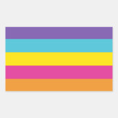Geslacht Nonbinary Pride Rechthoekige Sticker (Voorkant)