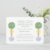 Geslacht Onbekend 10 Vingergedicht Baby shower Kaart (Staand voorkant)