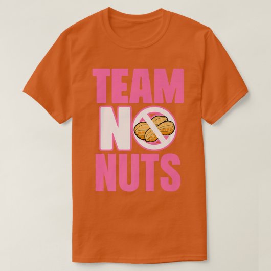 Geslacht Ontdek team meisje Funny No Nuts Matching T-shirt (Design voorkant)