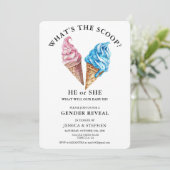 Geslacht Onthul Roze Blauw Wat is de Schep Kaart (Staand voorkant)