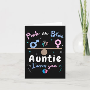Geslacht Onthul Tante Geslacht Onthul Feest Kaart