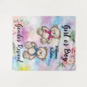 Geslacht onthullen achtergrond tapijt wandkleed (Voorkant (horizontaal))