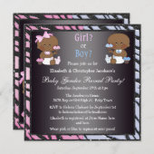 Geslacht onthullen Afrikaanse Amerikaanse baby's e Kaart (Voorkant / Achterkant)