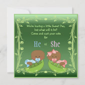 Geslacht onthullen Afrikaanse Amerikaanse baby's i Kaart (Achterkant)