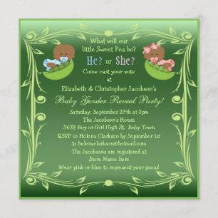 Geslacht onthullen Afrikaanse Amerikaanse baby's i Kaart