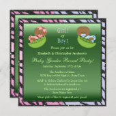 Geslacht onthullen Afrikaanse Amerikaanse baby's i Kaart (Voorkant / Achterkant)