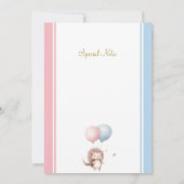 Geslacht onthullen baby dieren uitnodiging (Achterkant)