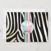 Geslacht onthullen Baby flessentjongen of meisjesu Kaart (Achterkant)