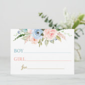 Geslacht onthullen Baby Naam suggestie Kaart (Staand voorkant)