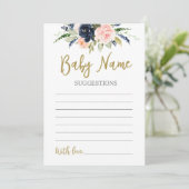 Geslacht onthullen Baby Naam suggestie Kaart (Staand voorkant)