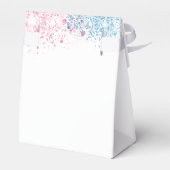 Geslacht onthullen baby olifanten meisje roze blau bedankdoosjes (Achterkant)