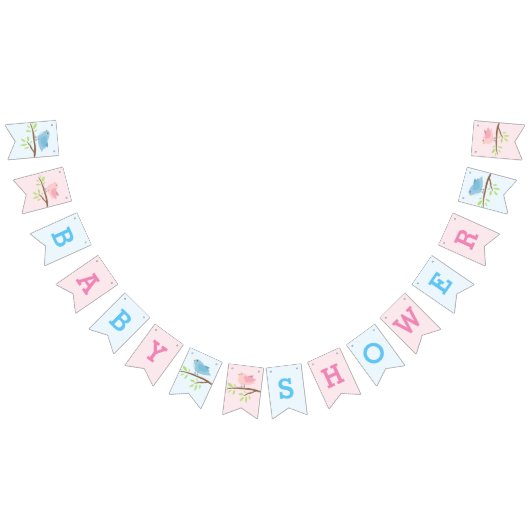 Geslacht onthullen Baby shower Bunting Banner Flag (Alle)
