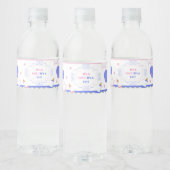 Geslacht onthullen baby shower dat hij of zij baby waterfles etiket (Flessen)