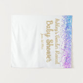 Geslacht onthullen Baby shower Fotografie Wandkleed (Voorkant (horizontaal))