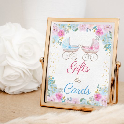 Geslacht onthullen Baby shower geschenken & Kaarte Poster