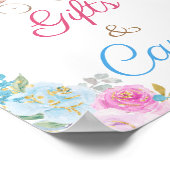 Geslacht onthullen Baby shower geschenken & Kaarte Poster (Hoek)