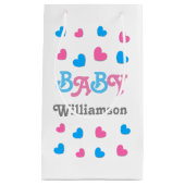 Geslacht onthullen Baby shower Harten Collectie A2 Klein Cadeauzakje (Voorkant)