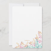 Geslacht onthullen Baby shower Kaart (Achterkant)