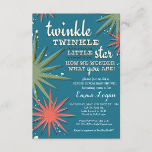 Geslacht onthullen Baby shower Kaart