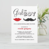 Geslacht onthullen Baby shower Kaart (Staand voorkant)