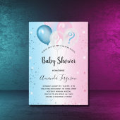 Geslacht onthullen baby shower roze blauw meisje kaart