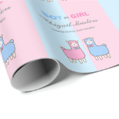 Geslacht onthullen Baby shower-schapenpakpapier Cadeaupapier (Rol Hoek)