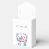 Geslacht onthullen baby shower Teddy Bear blauw ro Bedankdoosjes (Geopend)