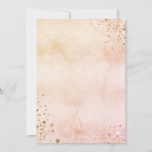 Geslacht onthullen baby shower tedy beer girl kaart (Achterkant)