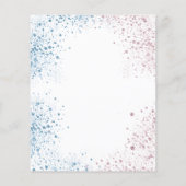 Geslacht onthullen baby shower tedy blauwe roze (Achterkant)