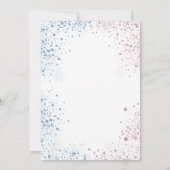 Geslacht onthullen baby shower tedy blauwe roze kaart (Achterkant)