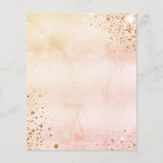 Geslacht onthullen baby shower testdy budget uitno flyer (Achterkant)