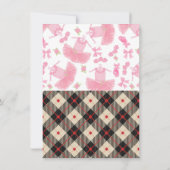 Geslacht onthullen Baby shower touchdowns of tutus Kaart (Achterkant)