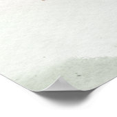 Geslacht onthullen baby shower welkomstteken poster (Hoek)