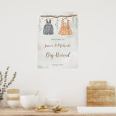 Geslacht onthullen baby shower welkomstteken poster (Keuken)
