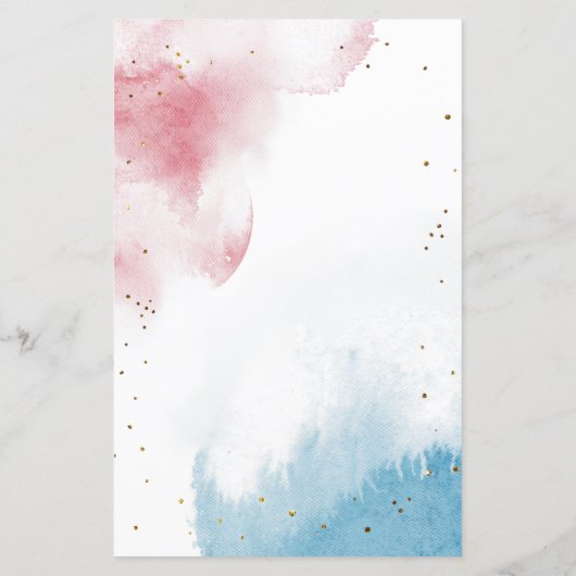 Geslacht onthullen Baby Word Scramble Game van Wat (Achterkant)