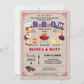 Geslacht onthullen BabyQ-feestuitnodiging. Onafhan Kaart (Voorkant)