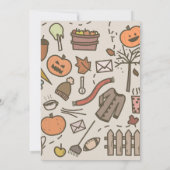 Geslacht onthullen bedankjes pompoen schattig bedankkaart (Achterkant)