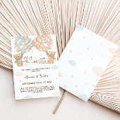 Geslacht onthullen Beer pastel roze & blauw jongen Kaart