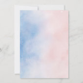 Geslacht Onthullen Beren sterretje roze blauw acht Kaart (Achterkant)